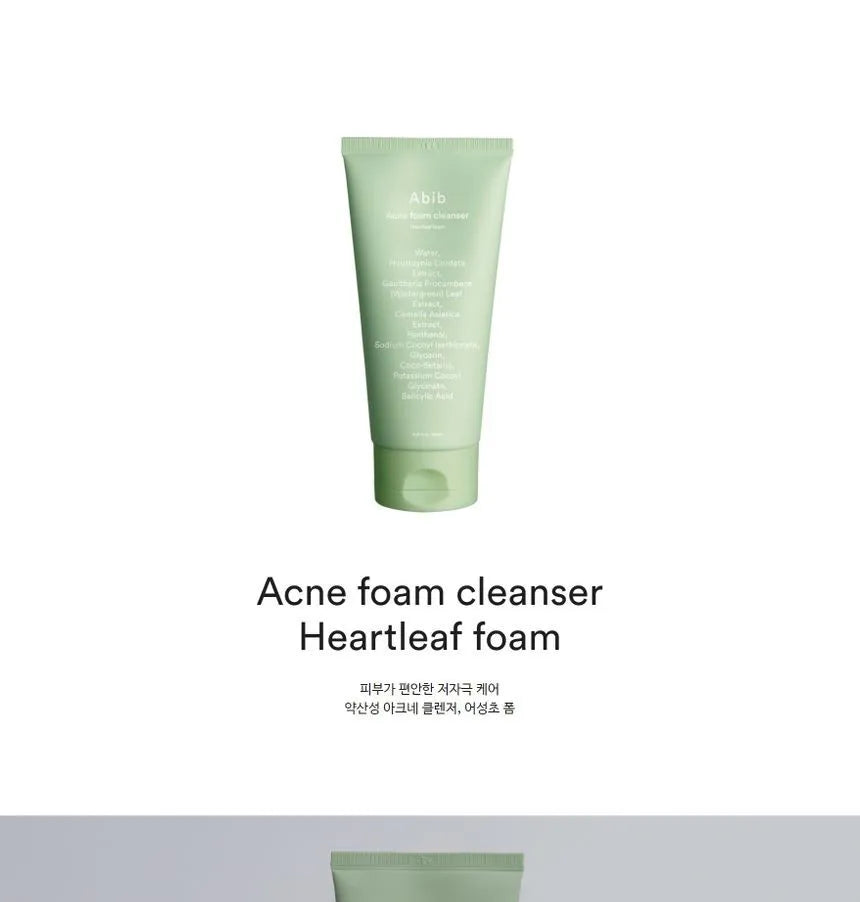 Abib Acne Foam Cleanser Heartleaf Foam 150ml in Qatar