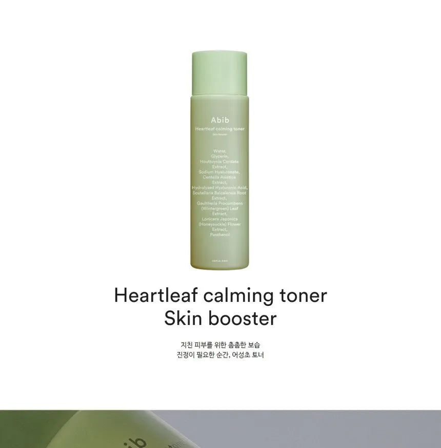 Abib, Heartleaf Calming Toner Skin Booster 200ml at All About Skin Doha in Qatar