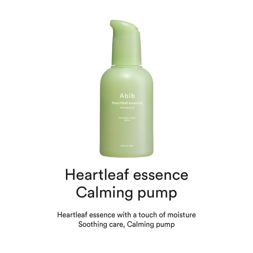 Abib, Heartleaf Essence Calming Pump 50ml at All About Skin Doha in Qatar