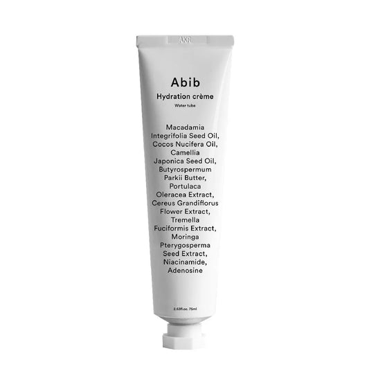 Abib, Hydration Creme Water Tube 75ml All About Skin Doha Skincare Qatar Beauty Cosmetics Available in Qatar Available in Qatar Store