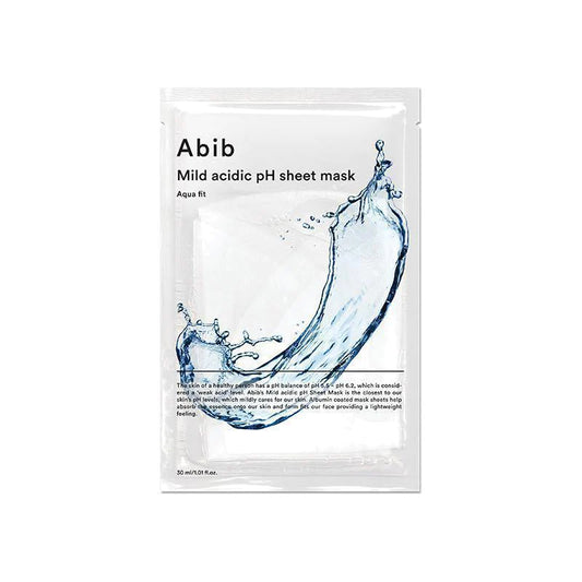 Abib, Mild Acidic pH Sheet Mask Aqua Fit 1each All About Skin Doha Skincare Qatar Beauty Cosmetics Available in Qatar Available in Qatar Store