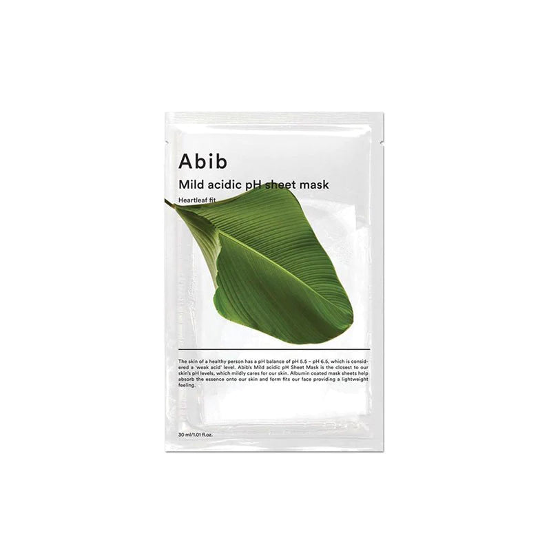 Buy Abib, Mild Acidic pH Sheet Mask Heartleaf Fit Online at Best Price in Qatar at All About Skin Doha