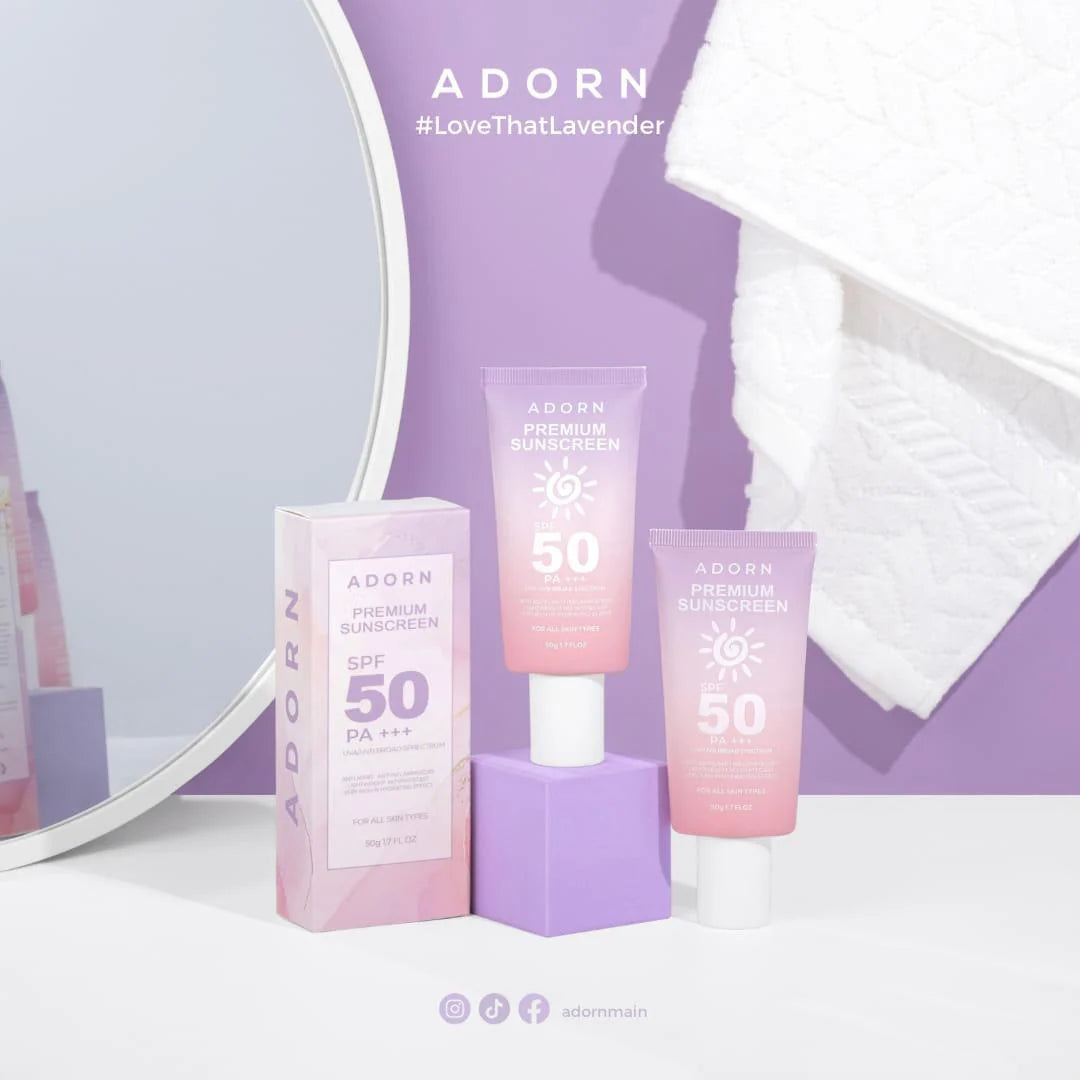Adorn, Premium Sunscreen by CalmSkin SPF 50 PA+++ 50g Price in Qatar