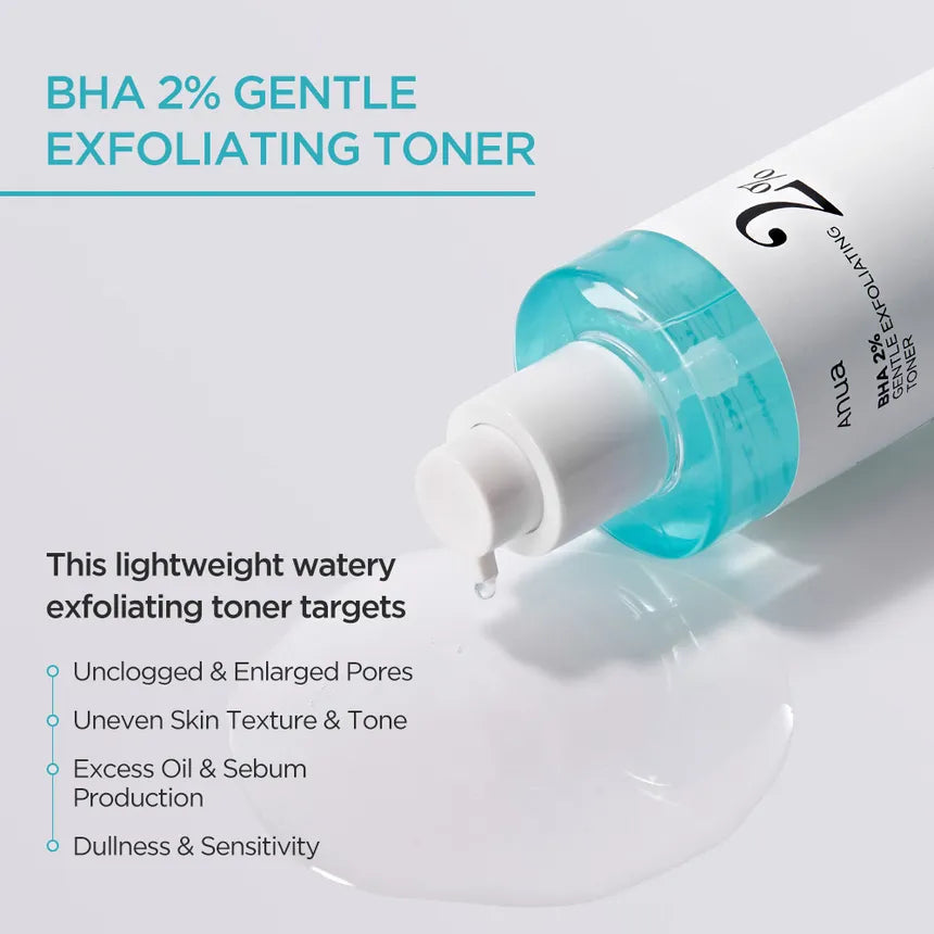 Buy Anua BHA 2% Gentle Exfoliating Toner 150ml Online in Qatar at All About Skin Doha