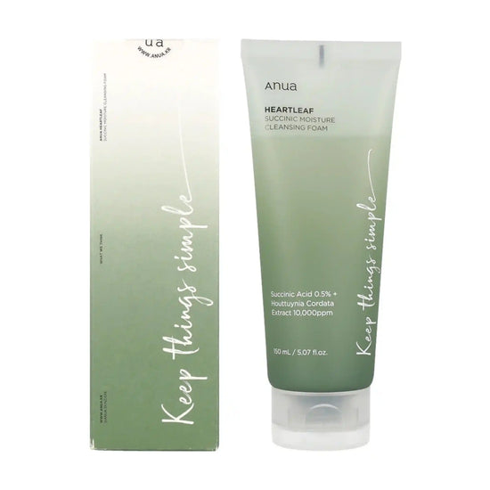 Buy Anua, Heartleaf Succinic Moisture Cleansing Foam 150ml online at the best price in Qatar
