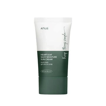 Buy Anua, Heartleaf Silky Moisture Sun Cream SPF 50+ PA++++ 50ml Online in Qatar