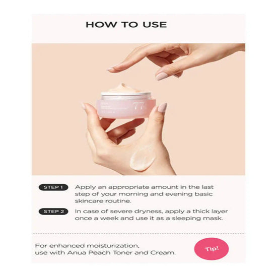 Shop Anua, Peach 77% Niacin Enriched Cream 50ml Online in Qatar