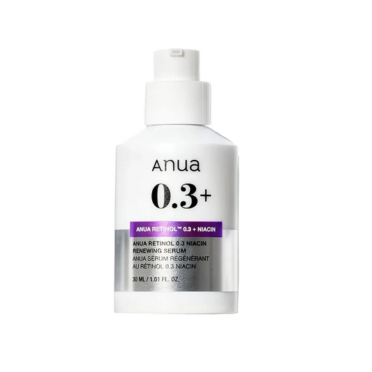 Anua Retinol 0.3 Niacin Renewing Serum 30ml, all about skin doha, skincare, qatar, beauty, cosmetics, trending, tiktok, snapchat, facebook, instagram, Perfume, reels, hightlights, followers, fyp