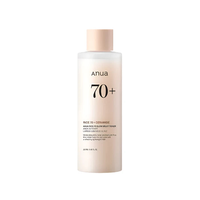 Anua, Rice 70 Glowy Milky Toner 250ml all about skin doha, skincare, qatar, beauty, cosmetics, trending, tiktok, snapchat, facebook, instagram