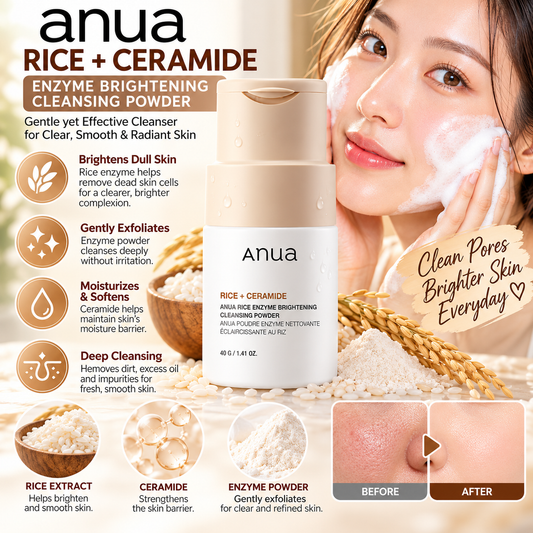 Anua, Rice Enzyme Brightening Cleansing Powder 40g