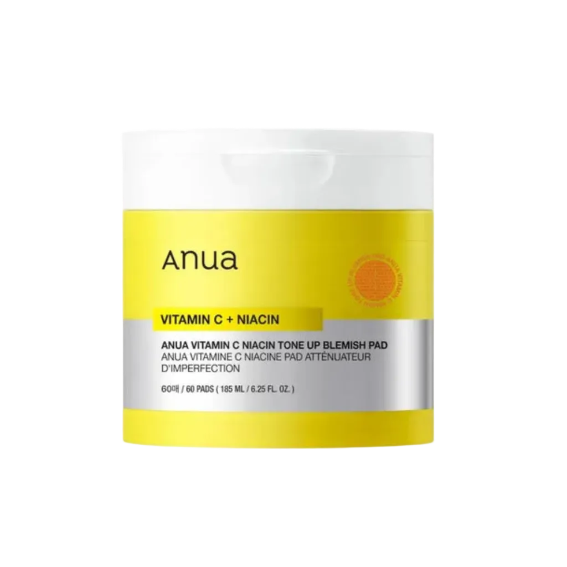 Anua, Vitamin C + Niacin Tone Up Blemish Pad 60 Pads, all about skin doha, skincare, qatar, beauty, cosmetics, trending, tiktok, snapchat, facebook, instagram, Perfume, reels, hightlights, followers, fyp