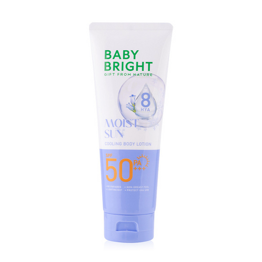 Baby Bright, Moist Sun Cooling Body Lotion SPF50 PA+++ 160ml - All About Skin Doha