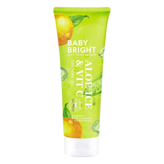 Baby Bright, Aloe Ice & Vit. C Soothing Gel 250ml, all about skin doha, skincare, qatar, beauty, cosmetics, trending, tiktok, snapchat, facebook, instagram, Perfume, reels, hightlights, followers, fyp