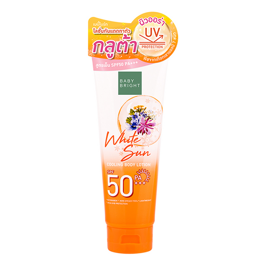Baby Bright, White Sun Cooling Body Lotion SPF 50 PA+++ 160ml, all about skin doha, skincare, qatar, beauty, cosmetics, trending, tiktok, snapchat, facebook, instagram, Perfume, reels, hightlights, followers, fyp