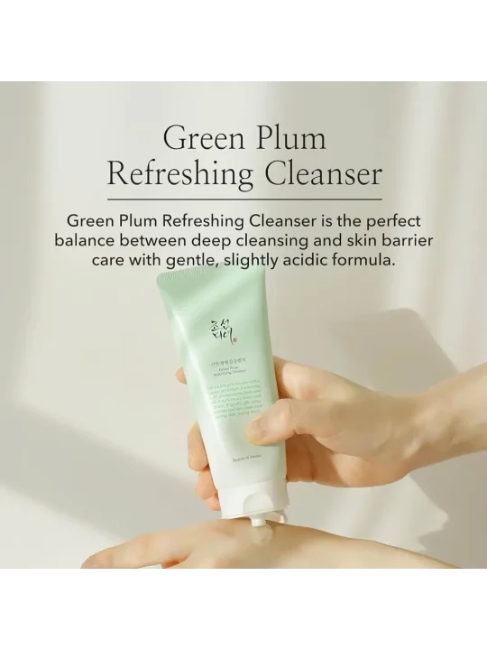 Beauty of Joseon, Green Plum Refreshing Cleanser 100ml All About Skin Doha Skincare Qatar Beauty Cosmetics Available in Qatar Available in Qatar Store all about skin doha qatar skincare cosmetics beauty
