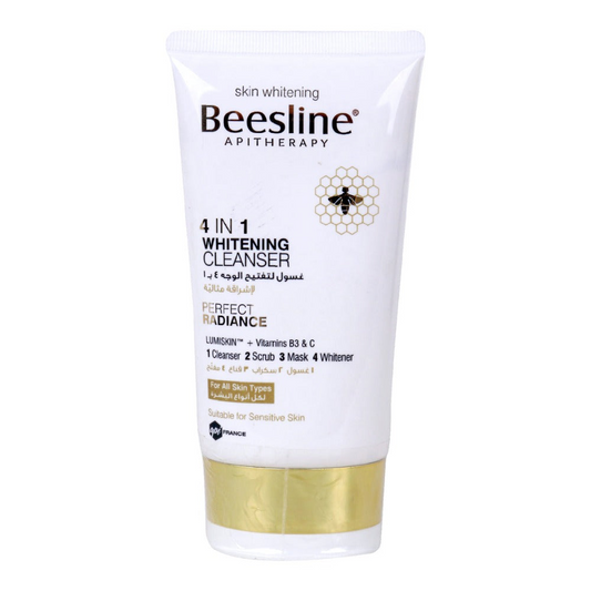 Beesline, 4 in 1 Whitening Cleanser 150ml, all about skin doha, skincare, qatar, beauty, cosmetics, trending, tiktok, snapchat, facebook, instagram, Perfume, reels, hightlights, followers