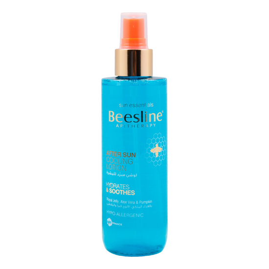 Beesline, After Sun Cooling Lotion 200Ml, all about skin doha, skincare, qatar, beauty, cosmetics, trending, tiktok, snapchat, facebook, instagram, Perfume, reels, hightlights, followers