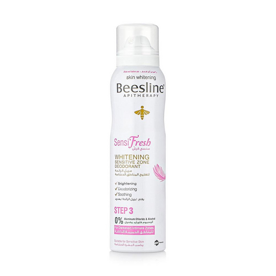 Beesline, Deo Spray Whitening Sensitive Zone 150ml, all about skin doha, skincare, qatar, beauty, cosmetics, trending, tiktok, snapchat, facebook, instagram, Perfume, reels, hightlights, followers
