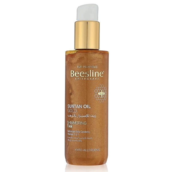 Beesline, Suntan Oil Gold 200Ml, all about skin doha, skincare, qatar, beauty, cosmetics, trending, tiktok, snapchat, facebook, instagram, Perfume, reels, hightlights, followers