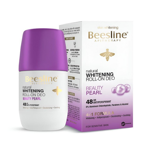 Beesline, Whitening Roll On Deo Beauty Pearl 50ml, all about skin doha, skincare, qatar, beauty, cosmetics, trending, tiktok, snapchat, facebook, instagram, Perfume, reels, hightlights, followers