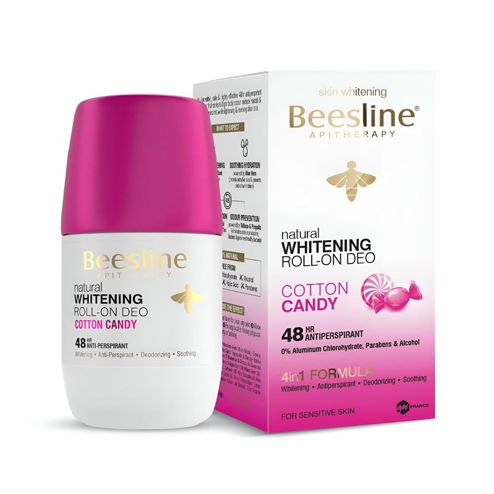 Beesline, Whitening Roll On Deo Cotton Candy 50ml, all about skin doha, skincare, qatar, beauty, cosmetics, trending, tiktok, snapchat, facebook, instagram, Perfume, reels, hightlights, followers