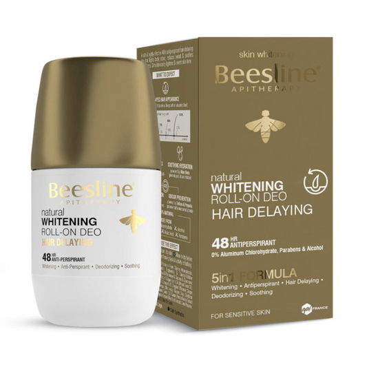 Beesline, Whitening Roll On Deo Hair Delaying 50ml, all about skin doha, skincare, qatar, beauty, cosmetics, trending, tiktok, snapchat, facebook, instagram, Perfume, reels, hightlights, followers