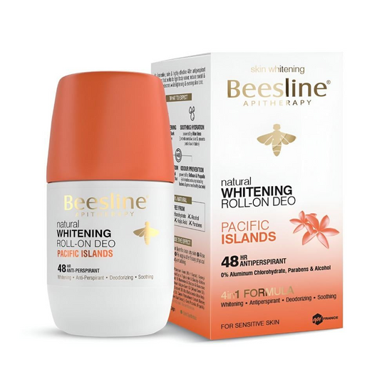 Beesline, Whitening Roll On Deo Pacific Islands 50ml, all about skin doha, skincare, qatar, beauty, cosmetics, trending, tiktok, snapchat, facebook, instagram, Perfume, reels, hightlights, followers