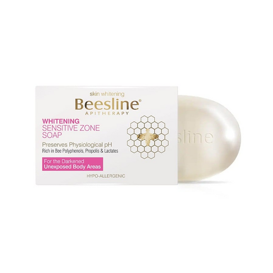 Beesline, Whitening Sensitive Soap 110gm, all about skin doha, skincare, qatar, beauty, cosmetics, trending, tiktok, snapchat, facebook, instagram, Perfume, reels, hightlights, followers