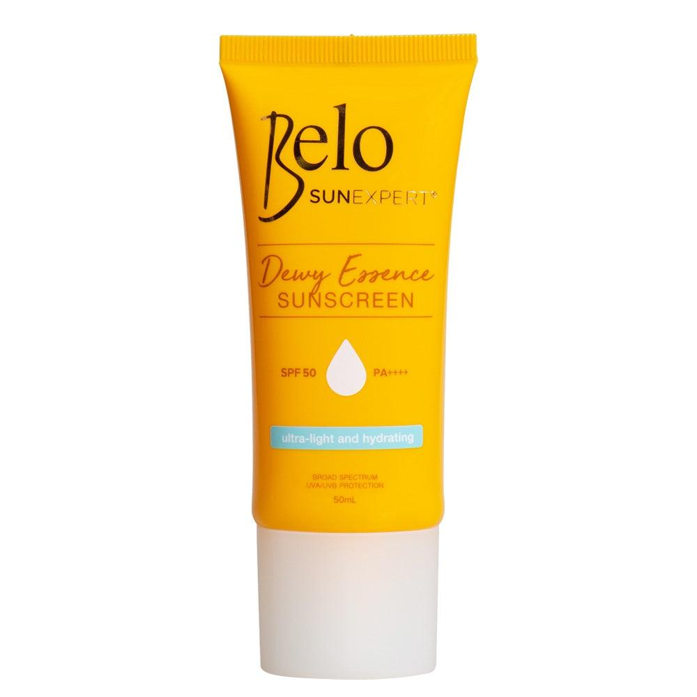 Belo, Dewy Essence Sunscreen SPF50 PA+++ 50ml, all about skin doha, skincare, qatar, beauty, cosmetics, trending, tiktok, snapchat, facebook, instagram, Perfume, reels, hightlights, followers, fyp