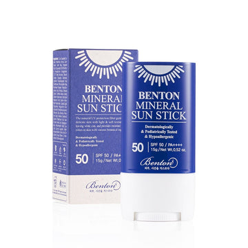 Benton, Mineral Sunstick SPF50/PA++++ 15g All About Skin Doha Skincare Qatar Beauty Cosmetics Available in Qatar Available in Qatar Store all about skin doha qatar skincare cosmetics beauty