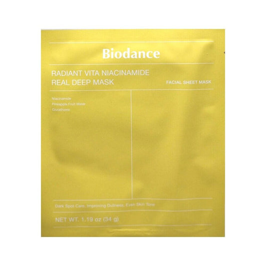 Buy Biodance, Radiant Vita Niacinamide Real Deep Mask 1 Sheet Online in Qatar