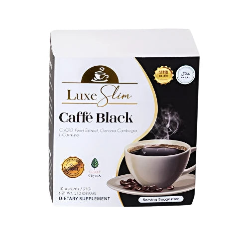 Luxe Slim, Caffe Black 10 Sachets - allaboutskindohaqatar