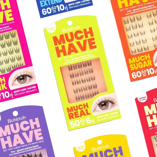 Bohktoh, Much Have Pre-glued Lashes Band, all about skin doha, skincare, qatar, beauty, cosmetics, trending, tiktok, snapchat, facebook, instagram, Perfume, reels, hightlights, followers, fyp 