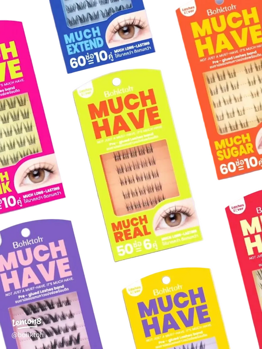 Bohktoh, Much Have Pre-glued Lashes Band, all about skin doha, skincare, qatar, beauty, cosmetics, trending, tiktok, snapchat, facebook, instagram, Perfume, reels, hightlights, followers, fyp 