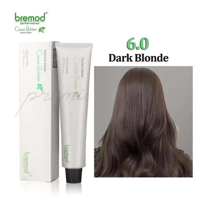 Bremod, Premium Series Cocoa Butter Hair Color, Dark Blonde, 6.0, all about skin doha, skincare, qatar, beauty, cosmetics, trending, tiktok, snapchat, facebook, instagram, Perfume, reels, hightlights, followers, fyp