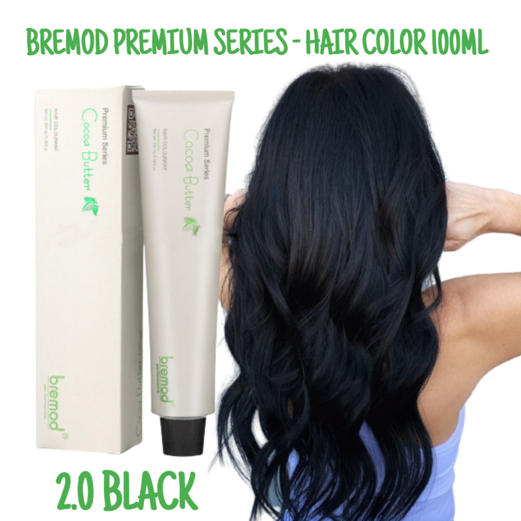 Bremod, Premium Series Cocoa Butter Hair Color, Black 2.0, all about skin doha, skincare, qatar, beauty, cosmetics, trending, tiktok, snapchat, facebook, instagram, Perfume, reels, hightlights, followers, fyp