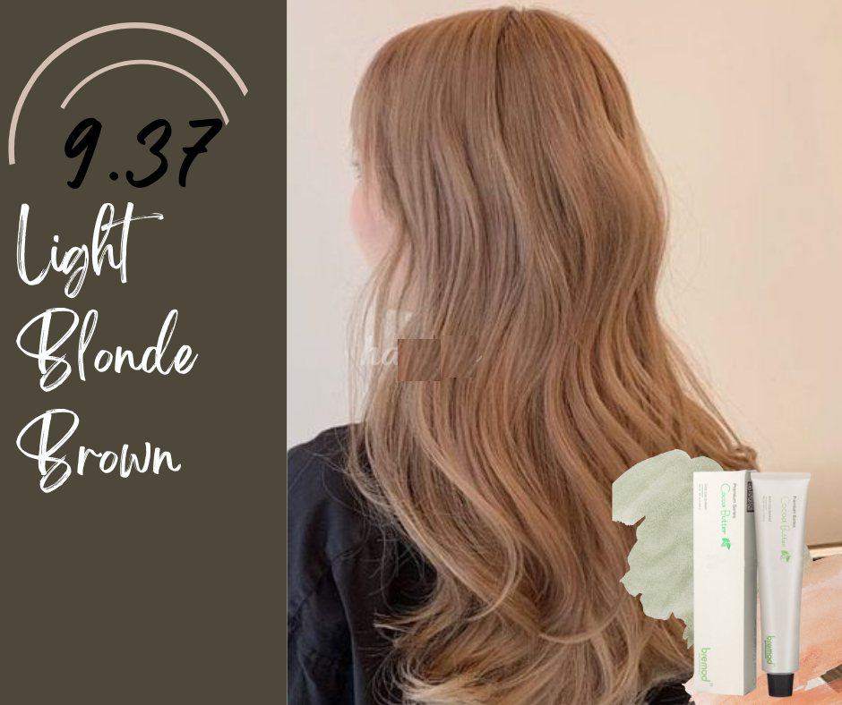 Bremod, Premium Series Cocoa Butter Hair Color, Light Blonde Brown 9.37, all about skin doha, skincare, qatar, beauty, cosmetics, trending, tiktok, snapchat, facebook, instagram, Perfume, 