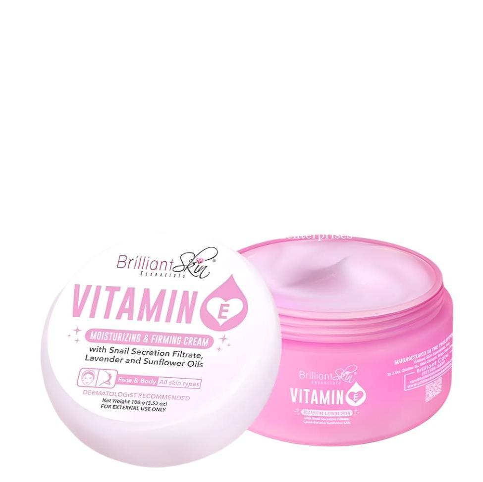 Brilliant Skin Essentials, Vitamin E Moisurizing and Firming Cream 100g all about skin doha, skincare, qatar, beauty, cosmetics, trending, tiktok, snapchat, facebook, instagram, Perfume