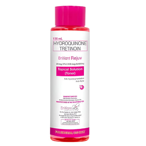 Buy Brilliant Skin Essentials, Brilliant Rejuv Hydroquinone Tretinoin Topical Solution Toner 135ml Online in Qatar