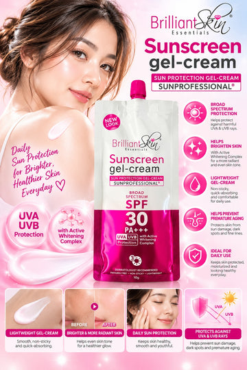 Brilliant Skin Essentials, Sunscreen Gel Cream SPF30PA+++ 50g (AASD)