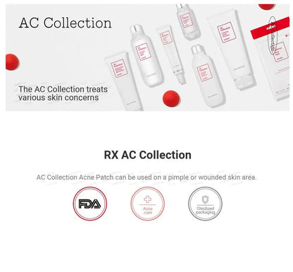 COSRX, AC Collection Acne Patch 26each (POUCH) (15x23mm Large 8 each, 11x16mm Medium 9 each, 9x13mm All About Skin Doha Skincare Qatar Beauty Cosmetics Available in Qatar Available in Qatar Store all about skin doha qatar skincare cosmetics beauty