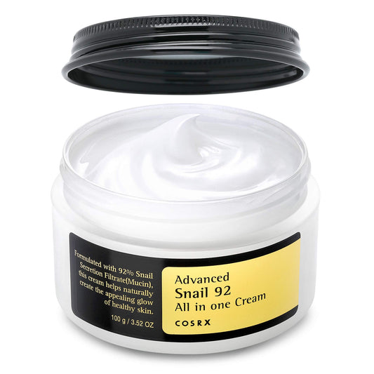 COSRX, Advanced Snail 92, All in One Cream 3.52oz/ 100g All About Skin Doha Skincare Qatar Beauty Cosmetics Available in Qatar Available in Qatar Store all about skin doha qatar skincare cosmetics beauty