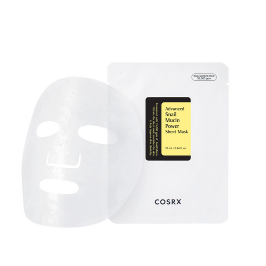 COSRX, Advanced Snail Mucin Power Sheet Mask 1 Sheet, all about skin doha, skincare, qatar, beauty, cosmetics, trending, tiktok, snapchat, facebook, instagram, Perfume, reels, hightlights, followers, fyp