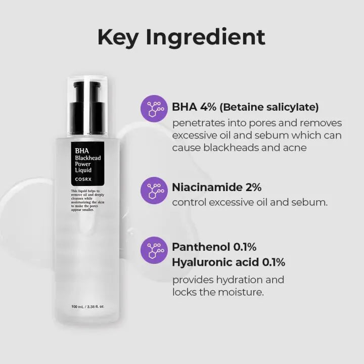 COSRX, BHA Blackhead Power Liquid 100ml All About Skin Doha Skincare Qatar Beauty Cosmetics Available in Qatar Available in Qatar Store all about skin doha qatar skincare cosmetics beauty