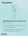 COSRX, Refresh AHA BHA Vitamin C Daily Cream 50ml All About Skin Doha Skincare Qatar Beauty Cosmetics Available in Qatar Available in Qatar Store all about skin doha qatar skincare cosmetics beauty