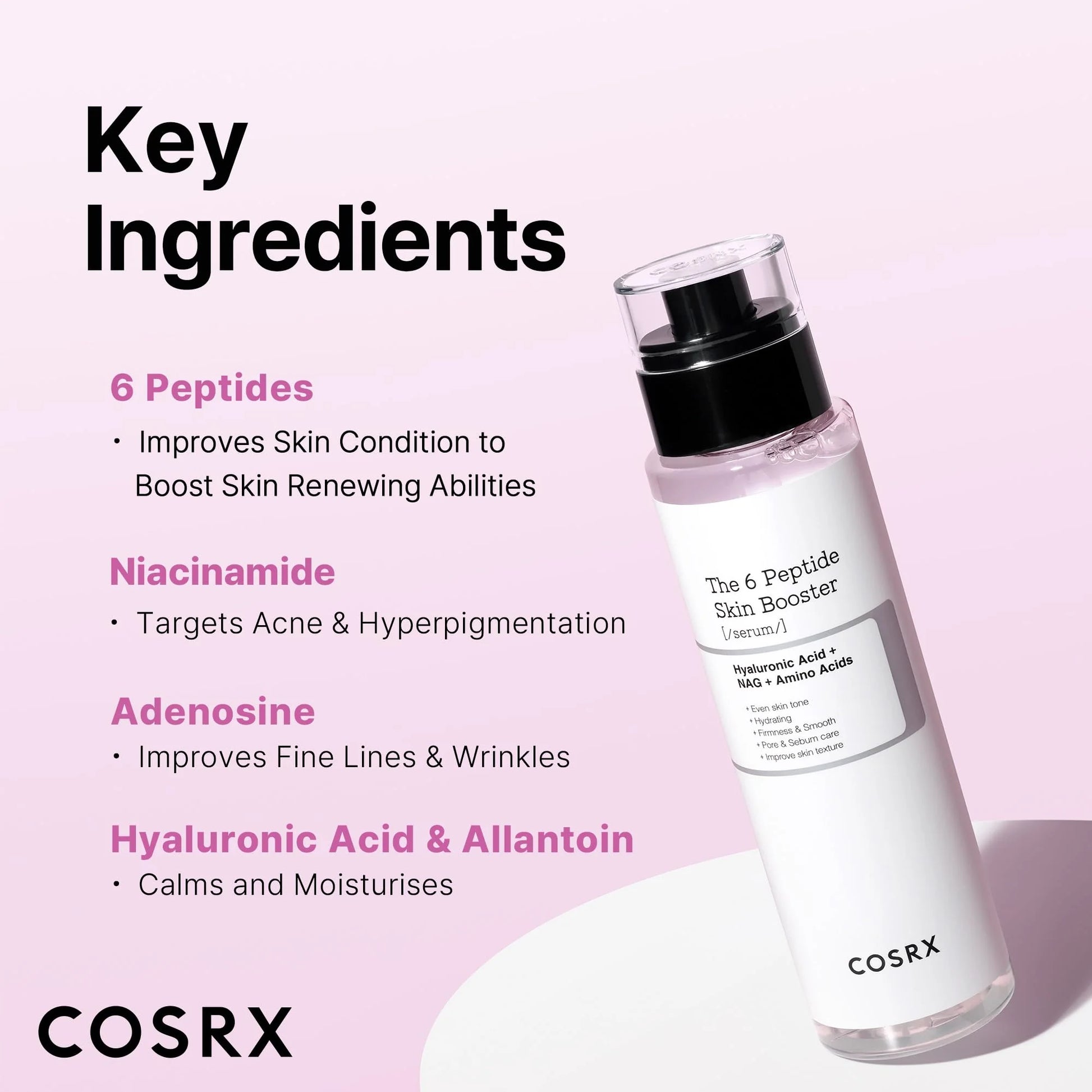 COSRX, The 6 Peptide Skin Booster 150ml All About Skin Doha Skincare Qatar Beauty Cosmetics Available in Qatar Available in Qatar Store all about skin doha qatar skincare cosmetics beauty