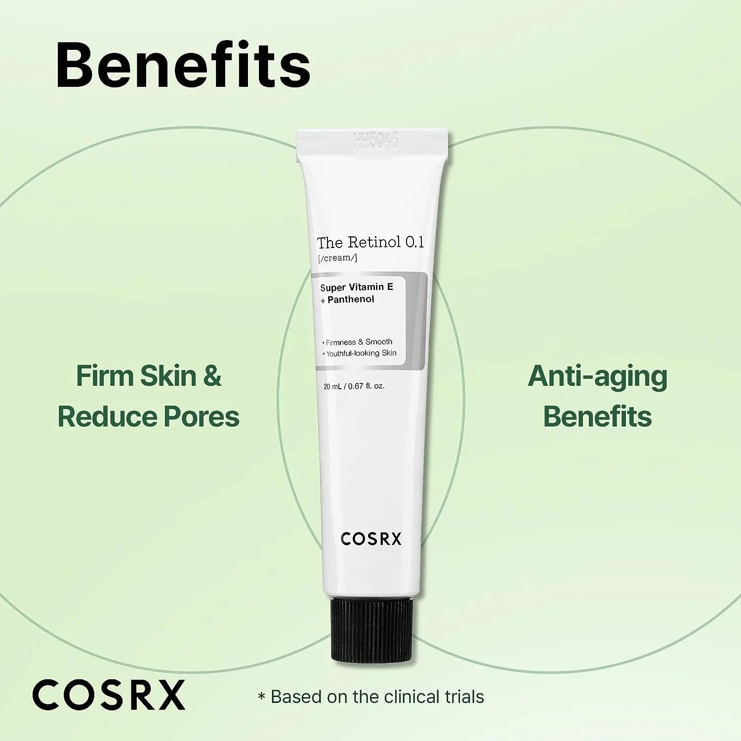 COSRX, The Retinol 0.1 Cream Super Vitamin E + Panthenol 20ml  All About Skin Doha Skincare Qatar Beauty Cosmetics Available in Qatar Available in Qatar Store all about skin doha qatar skincare cosmetics beauty