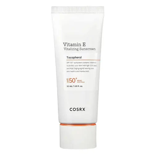 COSRX, Vitamin E Vitalizing Sunscreen SPF50 50ml All About Skin Doha Skincare Qatar Beauty Cosmetics Available in Qatar Available in Qatar Store all about skin doha qatar skincare cosmetics beauty