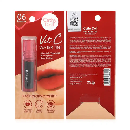 Buy Cathy Doll, Vit C Water Tint 06 Raspberry 2.7g Online in Qatar