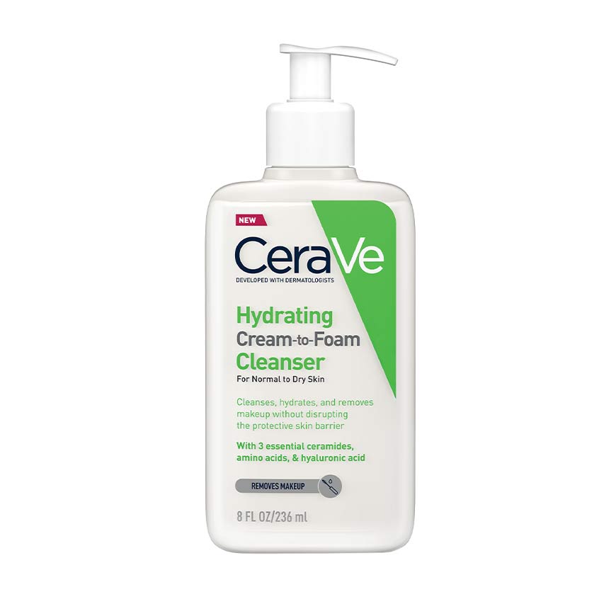 CeraVe, Hydrating Cream-to-Foam Cleanser Normal to Dry Skin All About Skin Doha Skincare Qatar Beauty Cosmetics Available in Qatar Available in Qatar Store all about skin doha qatar skincare cosmetics beauty